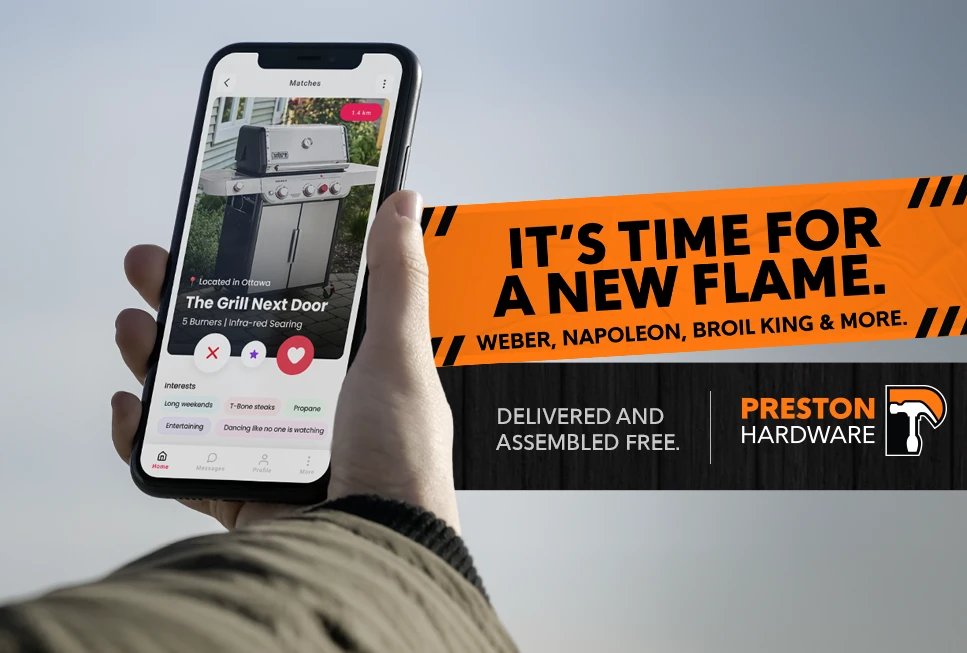 Preston Hardware case study — “It’s time for a new flame” campaign